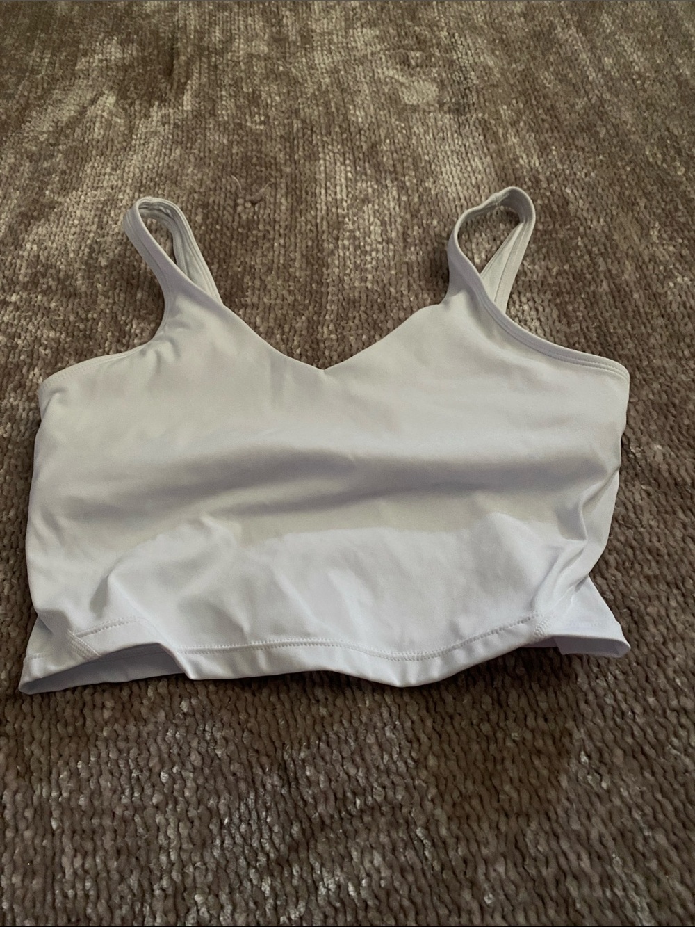 Minimal White Bralette Tank Top